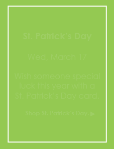 Tpeace Greetings St.Patrick's Day Ad